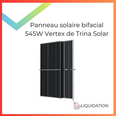 Panneau solaire bifacial 545W monocristallin Vertex de Trina Solar