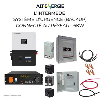 L'intermède - Système de batterie backup connecté au réseau - 6 KW