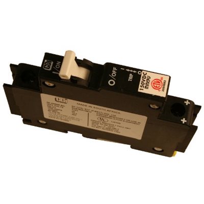 Disjoncteur 10A 150Vcc pour rail DIN