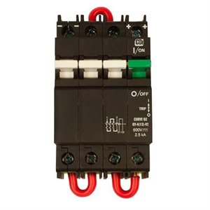 Disjoncteur 600Vcc pour rail DIN de MidNite