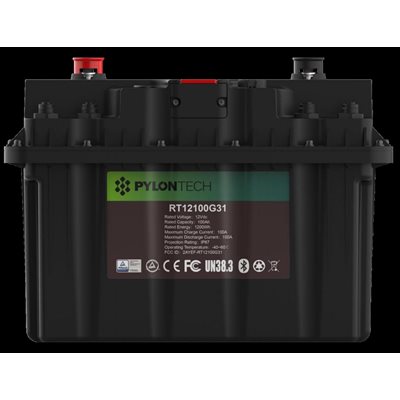 Batterie au lithium 12V 100A autochauffante et avec Bluetooth de Pylontech