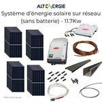 Système d’énergie solaire sur réseau (sans batterie) - 11.7Kw